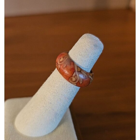 Size 4 Real Wood Unisex Ring Handcrafted Matte Finish Minimalist Jewelry - Picture 2 of 2